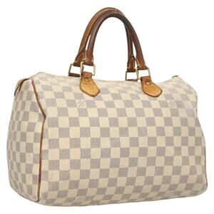 LOUIS VUITTON Damier Azur Speedy 30 Hand Bag N41533